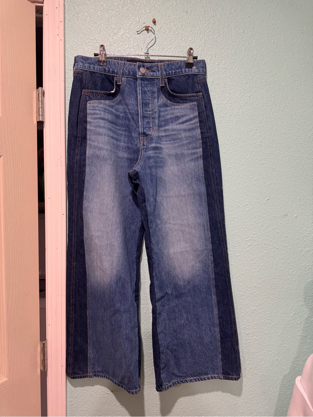Veronica Beard Taylor Wide Leg Denim Women